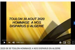 VIDEO 2020 08 30  TOULON HOMMAGE A NOS DISPARUS EN ALGERIE (1)